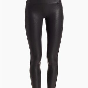 SPANX Faux Leather Black Leggings
